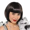 1920'S CYNTHIA DARK BROWN FLAPPER WIG -Wigs for Fancy Dress Sales Shop 16685 840364 56 1 3 560