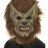 MASK - BROWN WEREWOLF MASK WITH PROTRUDING NOSE 2 MASK - BROWN WEREWOLF MASK WITH PROTRUDING NOSE -Wigs for Fancy Dress Sales Shop 20301 0