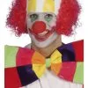 MASK - CLOWN RUBBER TOP HEAD WITH RED CURLY HAIR -Wigs for Fancy Dress Sales Shop 24701 0