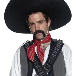MEXICAN BLACK BANDIT SOMBRERO STYLE HAT