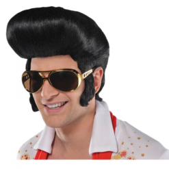 ELVIS THE KING WIG WITH SIDEBURNS