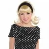 1950'S SANDY DEE WIG WITH BLACK BAND 1 1950'S SANDY DEE WIG WITH BLACK BAND -Wigs for Fancy Dress Sales Shop 38696 840804 1 3 560