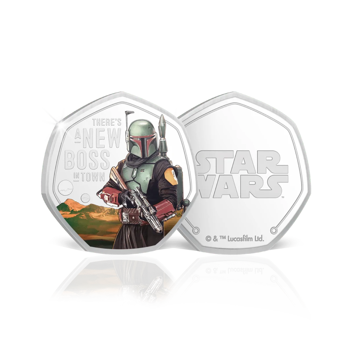 Star Wars: The Mandalorian The Book Of Boba Fett Commemorative Coin Boxset 5 Star Wars: The Mandalorian The Book Of Boba Fett Commemorative Coin Boxset - Image 3