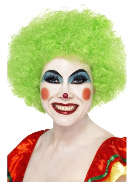 CURLY CLOWN WIG - GREEN 3 CURLY CLOWN WIG - GREEN