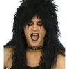 HARD ROCK 80'S CRIMPED WIG - BLACK 2 HARD ROCK 80'S CRIMPED WIG - BLACK -Wigs for Fancy Dress Sales Shop 42178 0