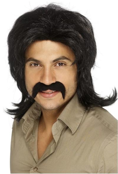 COOL 70'S GUY BLACK WIG 3 COOL 70'S GUY BLACK WIG
