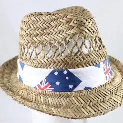 AUSSIE STRAW FEDORA