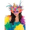 MASK - RAINBOW FEATHER 1 MASK - RAINBOW FEATHER -Wigs for Fancy Dress Sales Shop 49507 843482 56 1 3 800