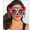 MASK - DAY OF THE DEAD DESIGN -Wigs for Fancy Dress Sales Shop 49537 843926 1 3 560