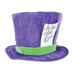 MAD HATTER HAT - PLUSH PURPLE