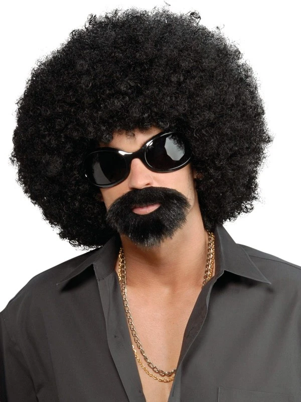 AFRO DISGUISE WIG - GLASSES, BEARD AND MOUSTACHE KIT 3 AFRO DISGUISE WIG - GLASSES, BEARD AND MOUSTACHE KIT