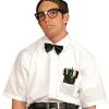 NERD GLASSES, BOW TIE & PEN HOLDER KIT -Wigs for Fancy Dress Sales Shop CA3610