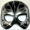 MASK - BLACK & SILVER FANTASY TATTOO MASK -Wigs for Fancy Dress Sales Shop DSCN5344