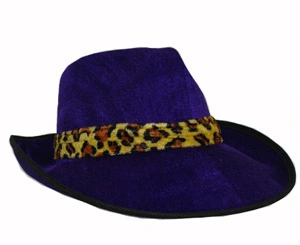 PURPLE VELVET TYPE HAT 3 PURPLE VELVET TYPE HAT