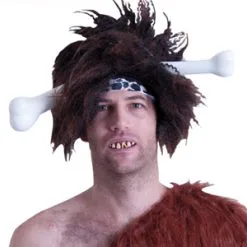 BONE THROUGH THE HEAD CAVEMAN HEADBAND