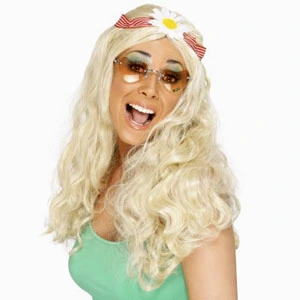 1960'S GROOVY BABY/BLONDE FLOWER POWER WIG 3 1960'S GROOVY BABY/BLONDE FLOWER POWER WIG