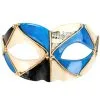 MASK - PIETRO BLUE & BLACK EYE MASK 2 MASK - PIETRO BLUE & BLACK EYE MASK -Wigs for Fancy Dress Sales Shop ND4441 PIETROBlueBlackEyeMask