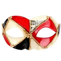 MASK - PIETRO RED & BLACK EYE MASK
