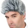 GREY CLOONEY WIG 1 GREY CLOONEY WIG -Wigs for Fancy Dress Sales Shop NW546N