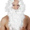 WHITE WIG & BEARD ZEUS/SANTA STYLE
