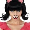 MIDNIGHT BLACK CAT WIG WITH EARS 1 MIDNIGHT BLACK CAT WIG WITH EARS -Wigs for Fancy Dress Sales Shop NW6187 MidnightCatBlackwithEars