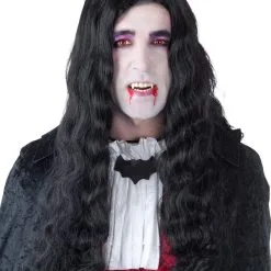 LONG WAVY BLACK DRACULA WIG