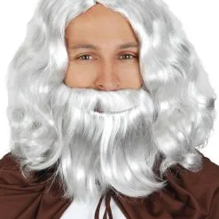 NOAH SILVER GREY WIG & BEARD