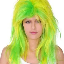 WIG - LIME GREEN & YELLOW SPLICE