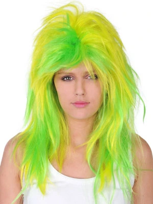 WIG - LIME GREEN & YELLOW SPLICE 3 WIG - LIME GREEN & YELLOW SPLICE