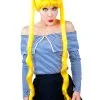 YUKI ANIME - BRIGHT YELLOW WIG 1 YUKI ANIME - BRIGHT YELLOW WIG -Wigs for Fancy Dress Sales Shop NZ1939