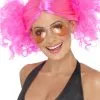 1980'S BRIGHT PINK BUNCHES WIG