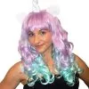 FAITH UNICORN WIG IN PASTEL MAUVE & BLUE 1 FAITH UNICORN WIG IN PASTEL MAUVE & BLUE -Wigs for Fancy Dress Sales Shop WI50187