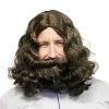 DISCIPLE/JESUS WIG & BEARD DELUXE -Wigs for Fancy Dress Sales Shop WI5025