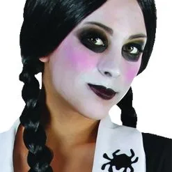 WEDNESDAY ADDAMS SCHOOL GIRL PLAIT WIG