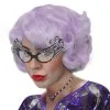 DAME EDNA WIG - BLUE RINSE PURPLE 1 DAME EDNA WIG - BLUE RINSE PURPLE -Wigs for Fancy Dress Sales Shop WI74492 Dame Edna