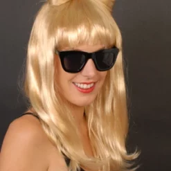 LADY GAGA BLONDE WIG WITH BOW