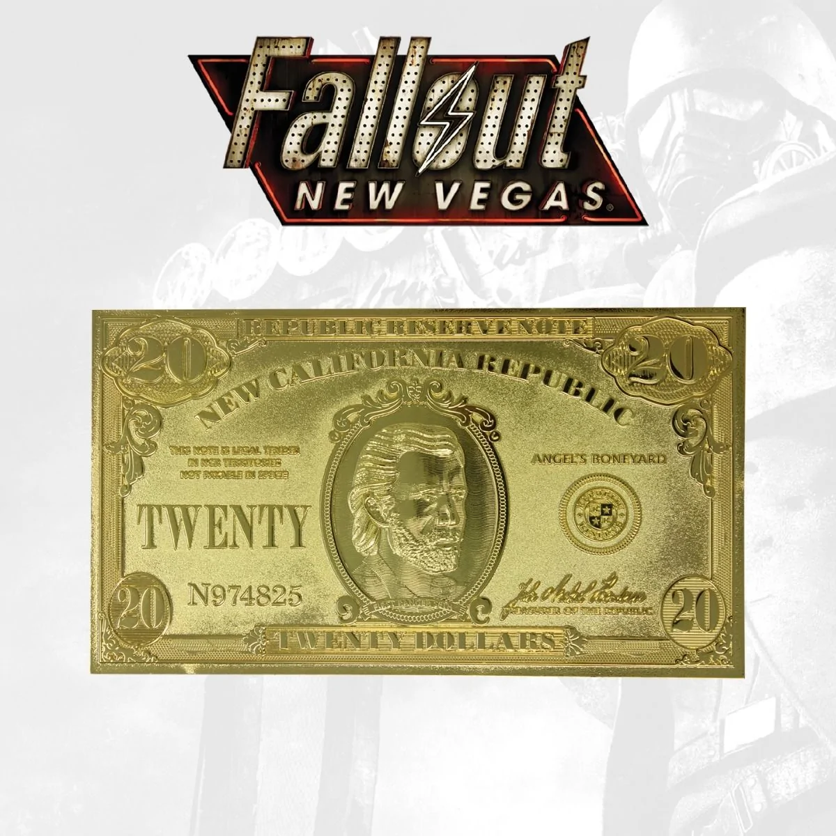 Fallout 24k Gold Plated Limited Edition Replica NCR $20 Bill 4 Fallout 24k Gold Plated Limited Edition Replica NCR $20 Bill - Image 2