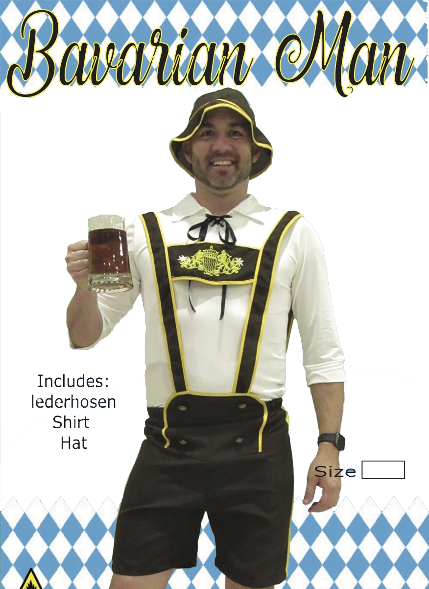 OKTOBERFEST BAVARIAN MAN COSTUME - MEDIUM 3 OKTOBERFEST BAVARIAN MAN COSTUME - MEDIUM
