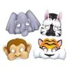 MASK - JUNGLE ANIMALS PACK OF 4 -Wigs for Fancy Dress Sales Shop be66804