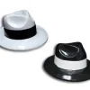 GANGSTER HAT - BLACK OR WHITE PLASTIC