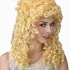CURLY BLONDE HONEY -Wigs for Fancy Dress Sales Shop blondepermwig6