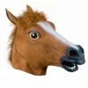 MASK - FULL LATEX BROWN HORSE HEAD 1 MASK - FULL LATEX BROWN HORSE HEAD -Wigs for Fancy Dress Sales Shop brown latex horse head