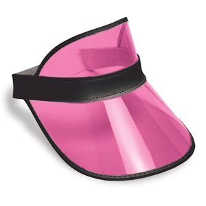 CASINO DEALERS VISOR CLEAR PINK 3 CASINO DEALERS VISOR CLEAR PINK