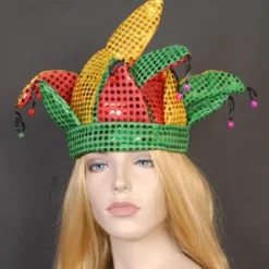JESTER HAT - SEQUINNED WITH BELLS