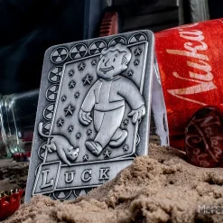 Fallout Luck Limited Edition Metal Perk Card -Wigs for Fancy Dress Sales Shop fallout perkcard luck 13
