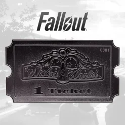 Fallout Nuka World Limited Edition .999 Silver Plated Ticket -Wigs for Fancy Dress Sales Shop flt silv presenter