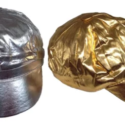 JOCKEY'S CAP - SHIMMERY SILVER OR GOLD
