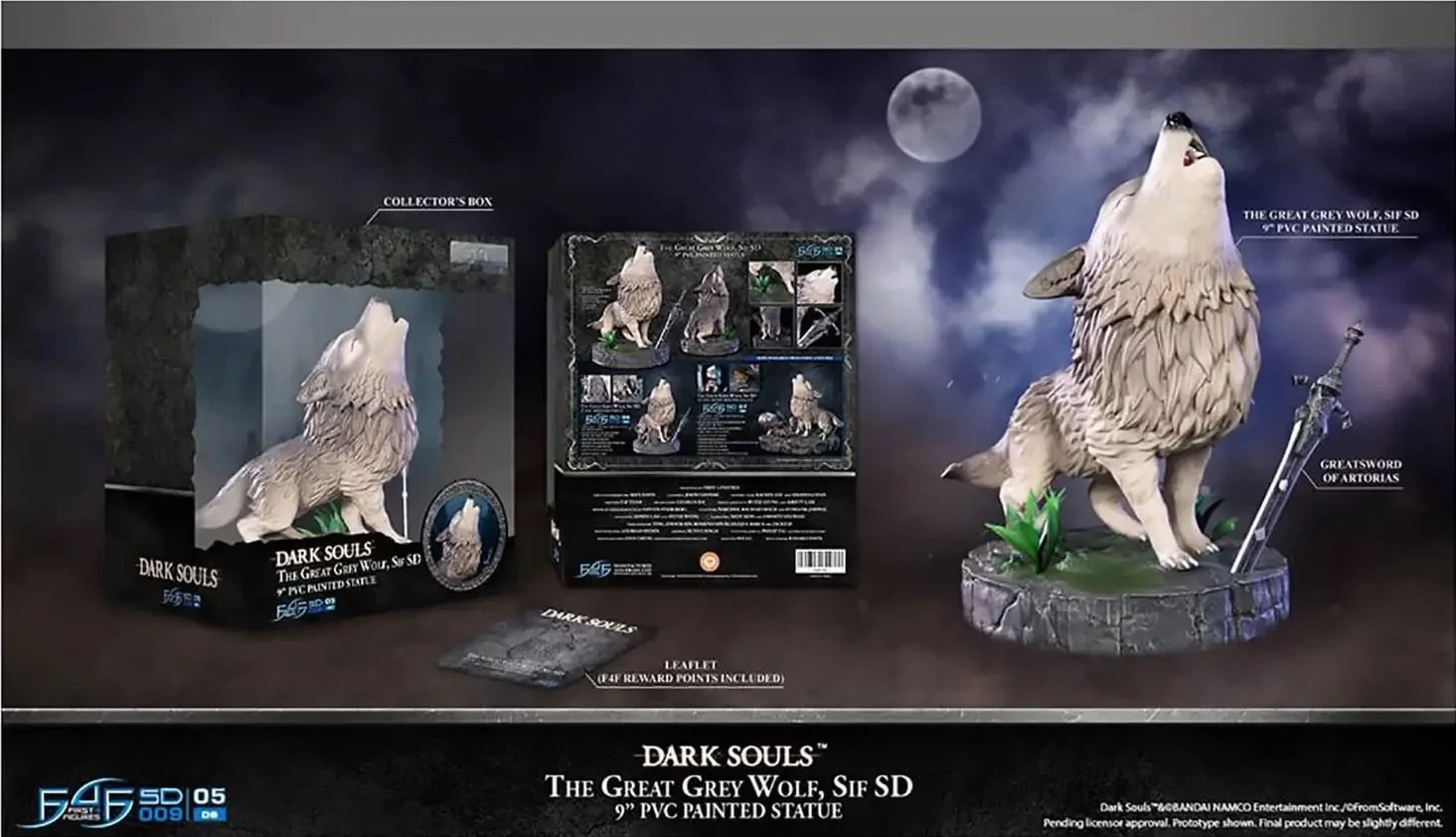Dark Souls F4F The Great Grey Wolf Sif SD PVC Figure 3 Dark Souls F4F The Great Grey Wolf Sif SD PVC Figure