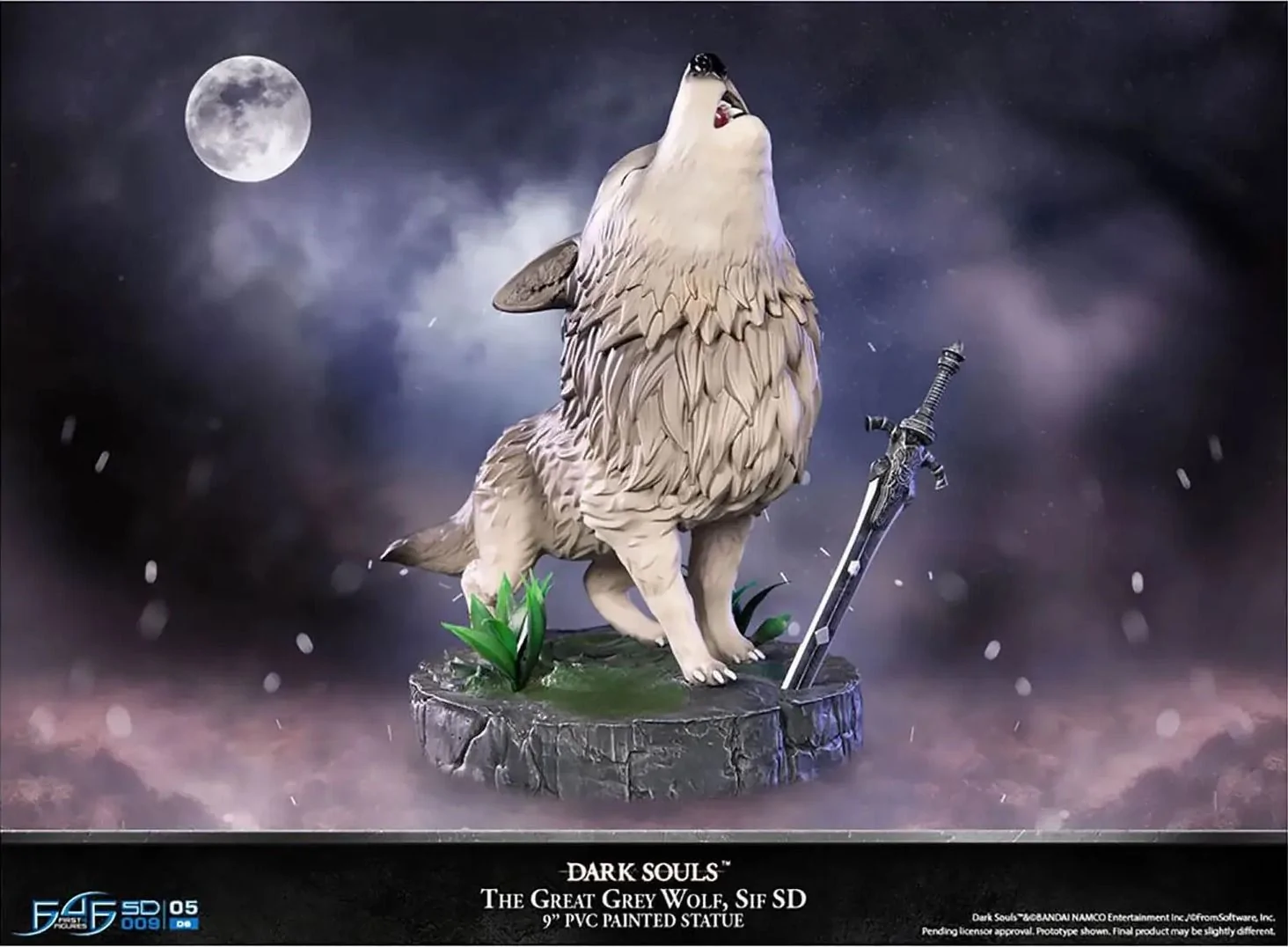 Dark Souls F4F The Great Grey Wolf Sif SD PVC Figure 4 Dark Souls F4F The Great Grey Wolf Sif SD PVC Figure - Image 2