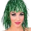 TINSEL WIG - GREEN 1 TINSEL WIG - GREEN -Wigs for Fancy Dress Sales Shop greentinselwig